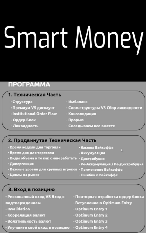 [BrooksPorter] Smart Money. Блок 2. Пакет "Все включено" (2023)