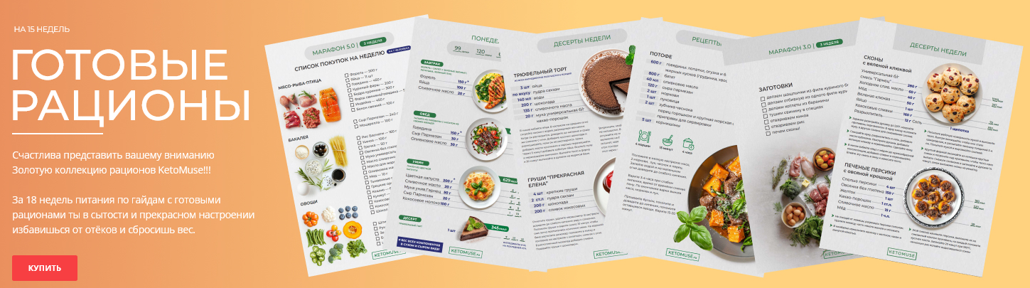 [Тамара Вакулова] [ketomuse] Готовые рационы (2025)