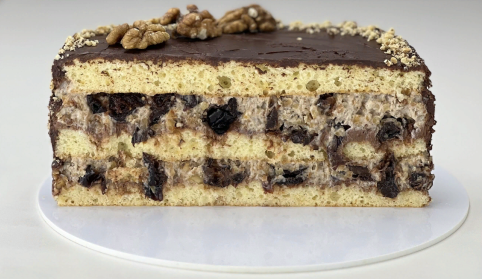 [mk-manakhova] Торт Сметанник с черносливом и орешками (2023)