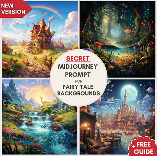 [InfinteArtDesigns] Промпты Midjourney для детских книг, сказочных фонов, открыток и другого (2025)