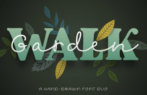 [Creativefabrica] Garden Walk Font (2022)
