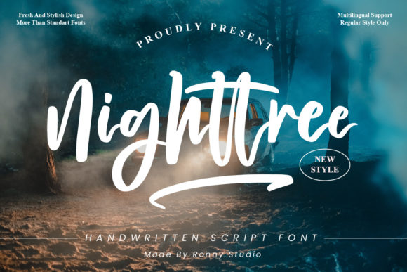 [Creativefabrica] Nighttree Font (2022)