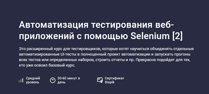 [Александр Кузнецов] Автоматизация тестирования веб-приложений с помощью Selenium [2] (2024)