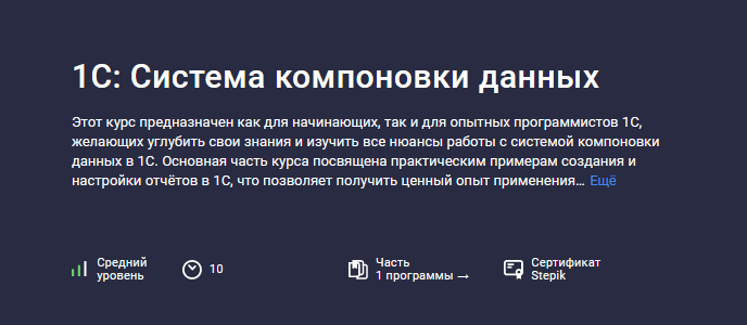 [Василий Еремин] [Stepik] 1С: Система компоновки данных (2024)