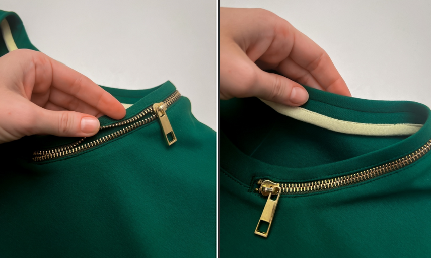 [Таня Замерова] [Шитьё] Обработка горловины с молнией (2024)