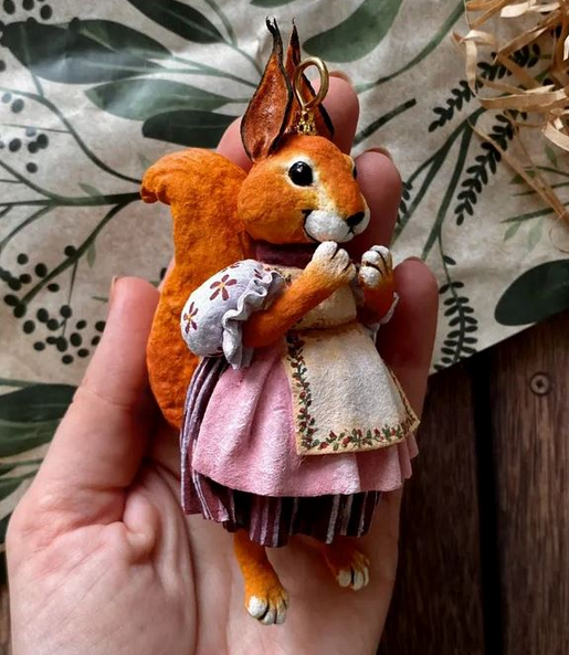 [cotton_toys_st] [Ватная игрушка] Белочка (2023)