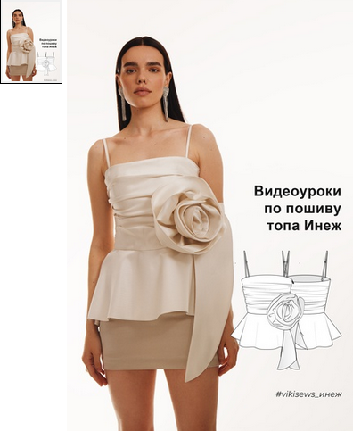 [Вика Ракуса] [Vikisews] Видеоуроки к выкройке корсажу Инеж (2023)