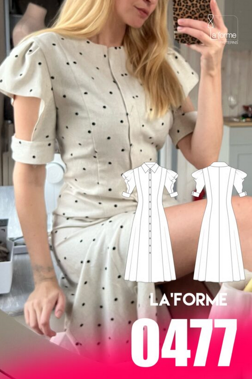 [LaForme] [Шитьё] Платье 0477, размеры 42-54, рост 164 (2023)