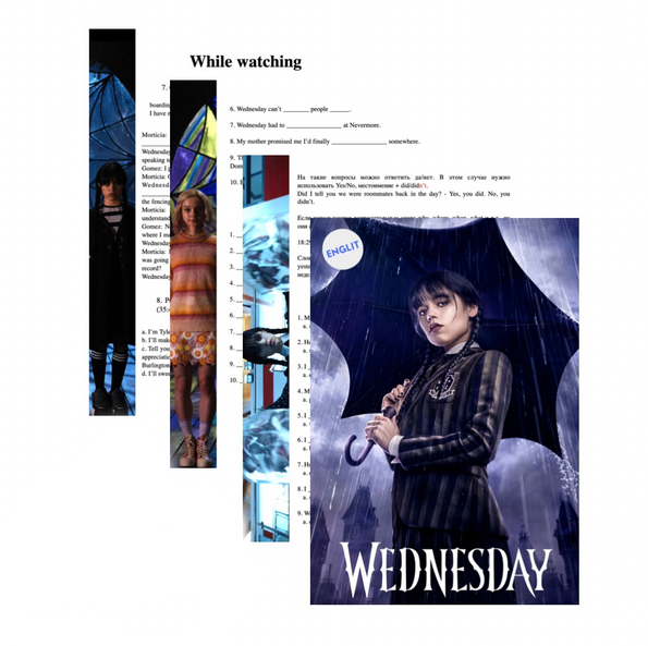 [Englit] Курс по фильму "Wednesday" season 1 episode 1,2,3 (2023)