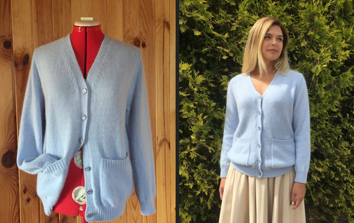 [С. Кувакина] Классический кардиган c накладными карманами с застежкой на пуговицах Chanel (2022)