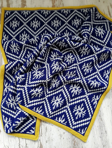 [Ana Morais Soares] Плед Midnight Snowflakes (2022)