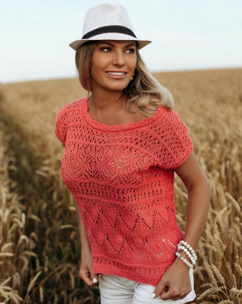 [Елена Коледова] [koledova_knit] Топ Garden (2022)