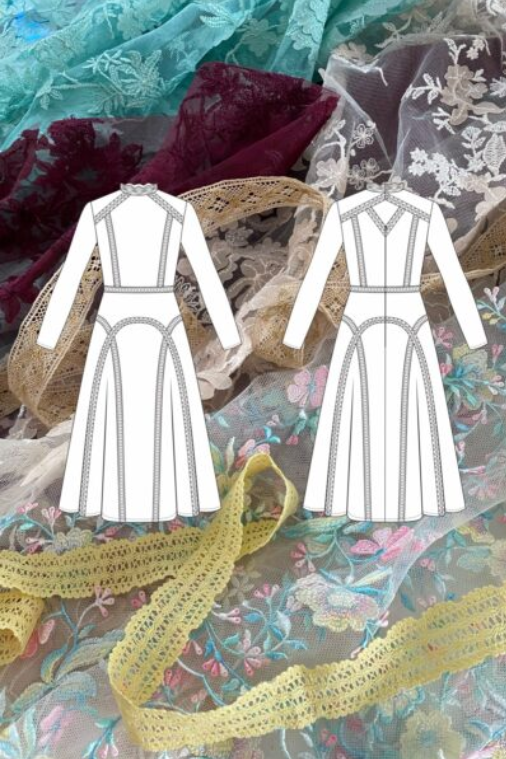 [La forme] [Шитье] Мастер-класс по пошиву Платья 0457 из кружева (2022)