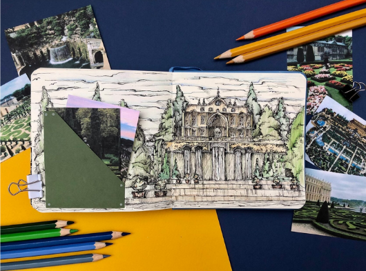 [hurlyburlyschool] Барокко. Блок 7. Первые шаги в историю искусств. Скетчбук (2023)