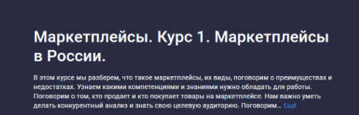 [Анастасия Эджингтон] [Stepik] Маркетплейсы. Курс 1. Маркетплейсы в России (2023)