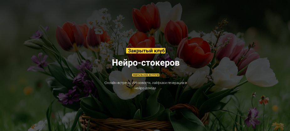 [Вадим Закиров] Закрытый клуб нейро-фотостокеров на Февраль (2025)