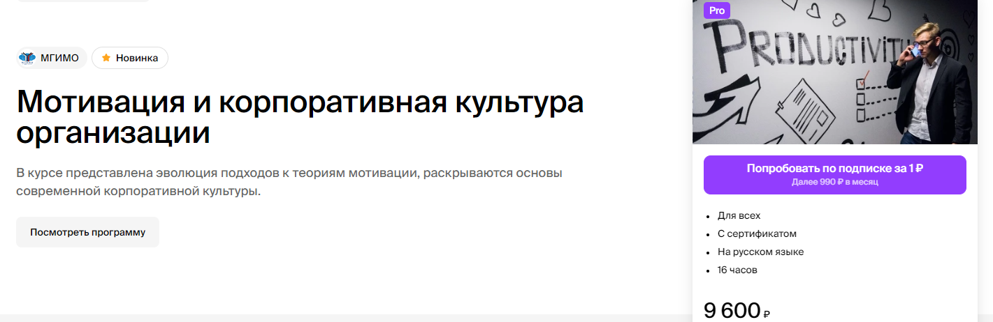 МГИМО - Ленар Юнусов ― Мотивация и корпоративная культура организации (2024)