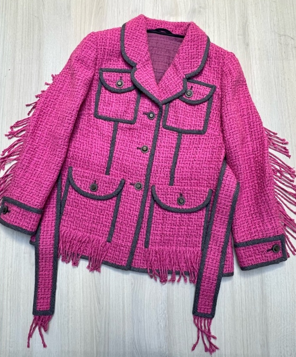 SUPER VIP [Katerina Kovalevska] [kkovalevska] [Шитье] Жакет на органзе с ручной оплеткой края (2023)