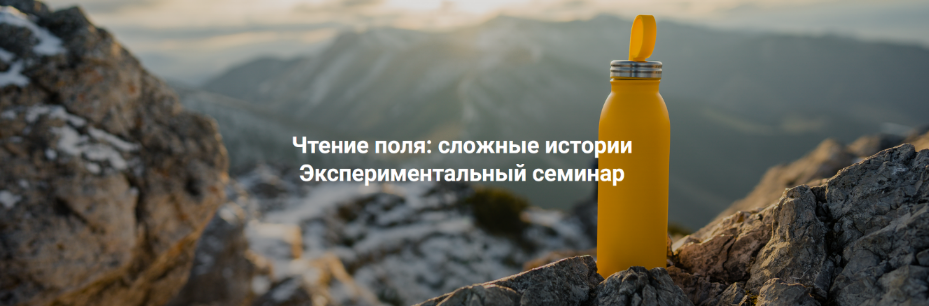 [Елена Веселаго] Чтение поля: сложные истории. Экспериментальный семинар (2025)