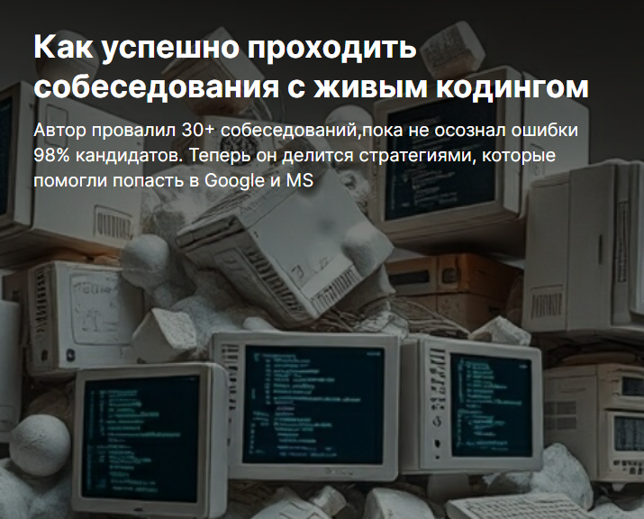 [Serge Bobrovsky] Как успешно проходить собеседования с живым кодингом (2025)