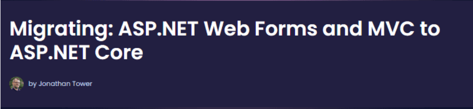 [dometrain] Миграция с ASP.NET Web Forms и MVC на ASP.NET Core