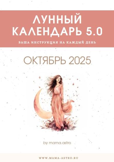 [mama.astro] Лунный календарь 5.0. Ваш инструмент на каждый день (Октябрь 2025)