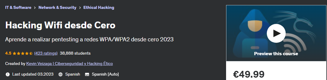 [Udemy] [Kevin Veizaga] Взлом Wi-Fi с помощью Cero (2023)